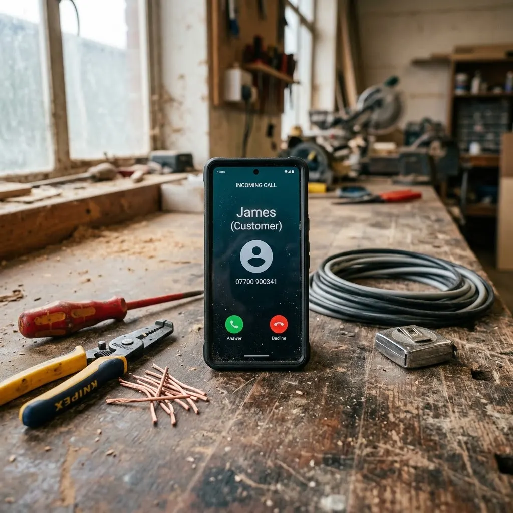 A tape measure on a workbench.